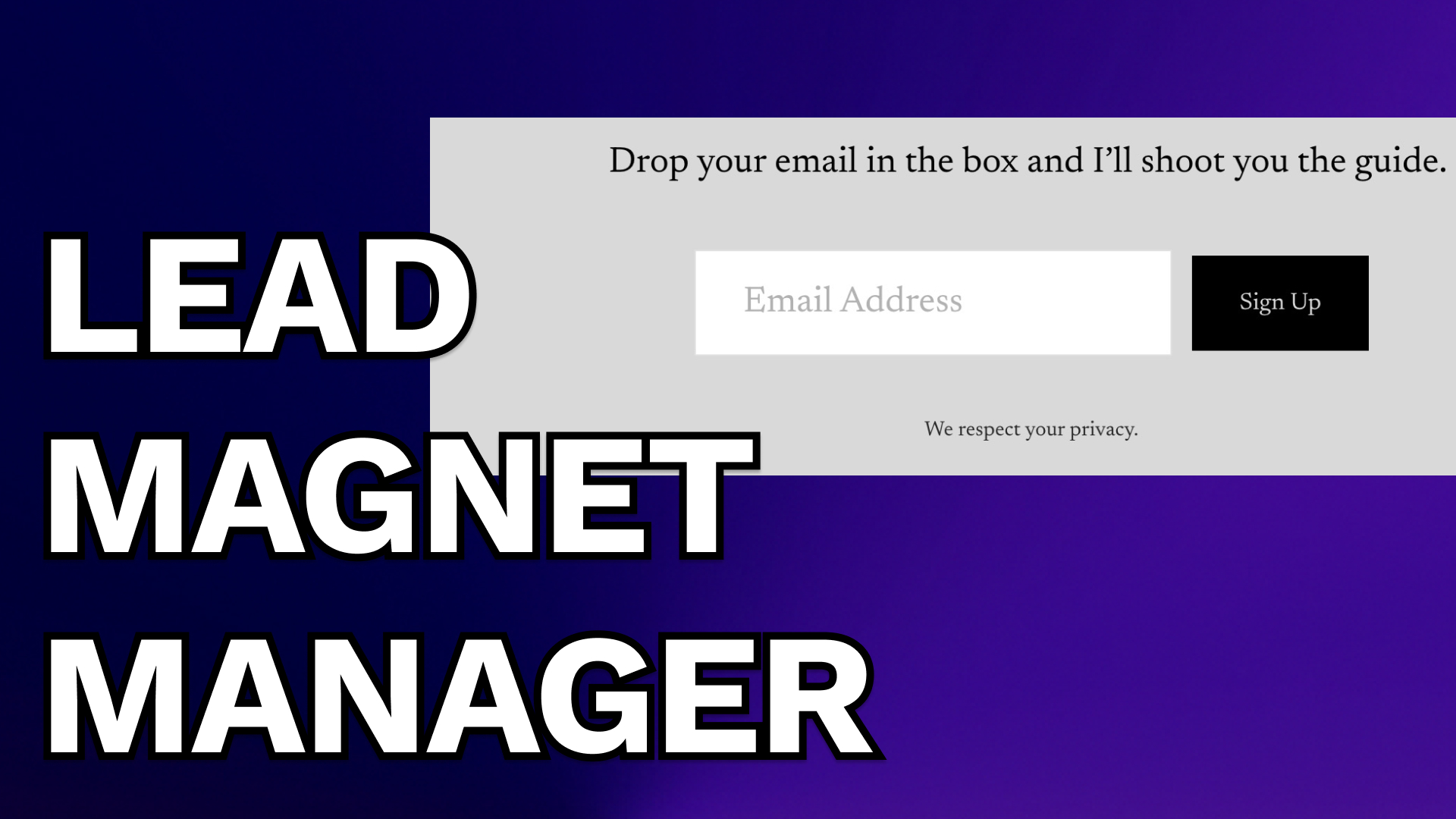 Thumbnail for Lead Magnet Manager
