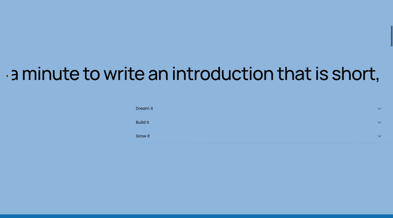 Thumbnail for Horizontal Scrolling Sections