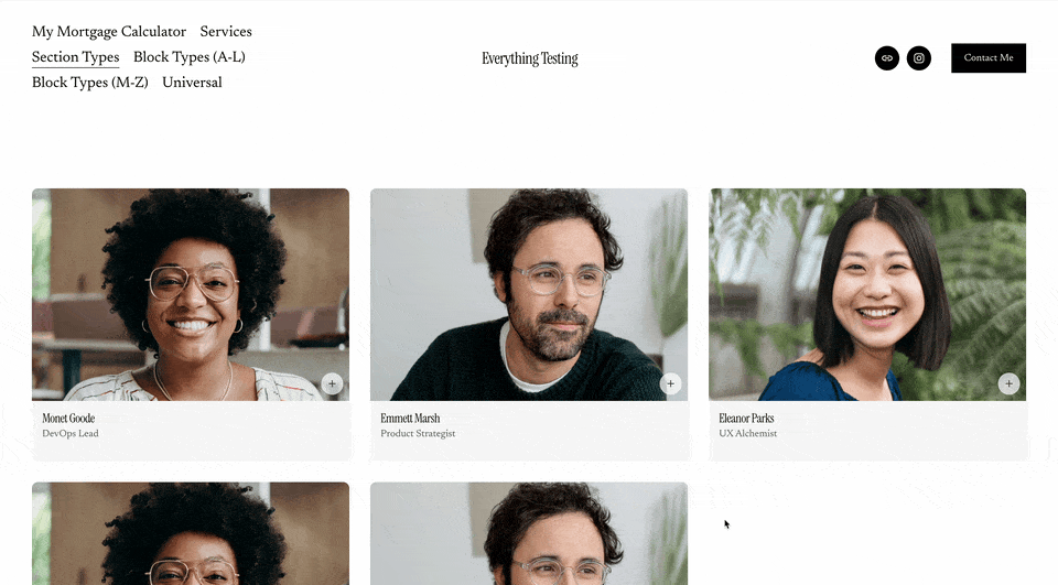Thumbnail for Team Bio Modals
