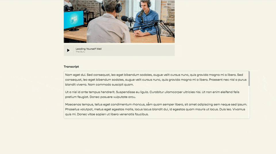Thumbnail for Scrollable Text Block
