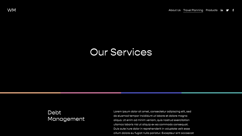 Thumbnail for Colorful Animated Divider